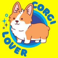 Corgi Lover Button