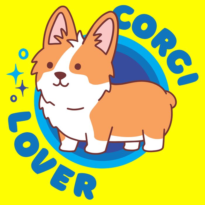 Corgi Lover Button