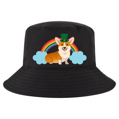Corgi St. Patrick's Day Rainbow Cool Comfort Performance Bucket Hat