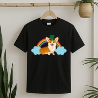 Corgi St. Patrick's Day Rainbow T-Shirt