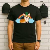 Corgi St. Patrick's Day Rainbow T-Shirt