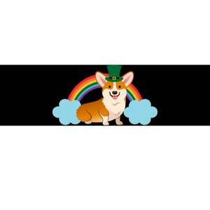 Corgi St. Patrick's Day Rainbow Bumper Sticker