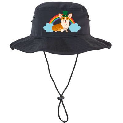 Corgi St. Patrick's Day Rainbow Bucket Hat