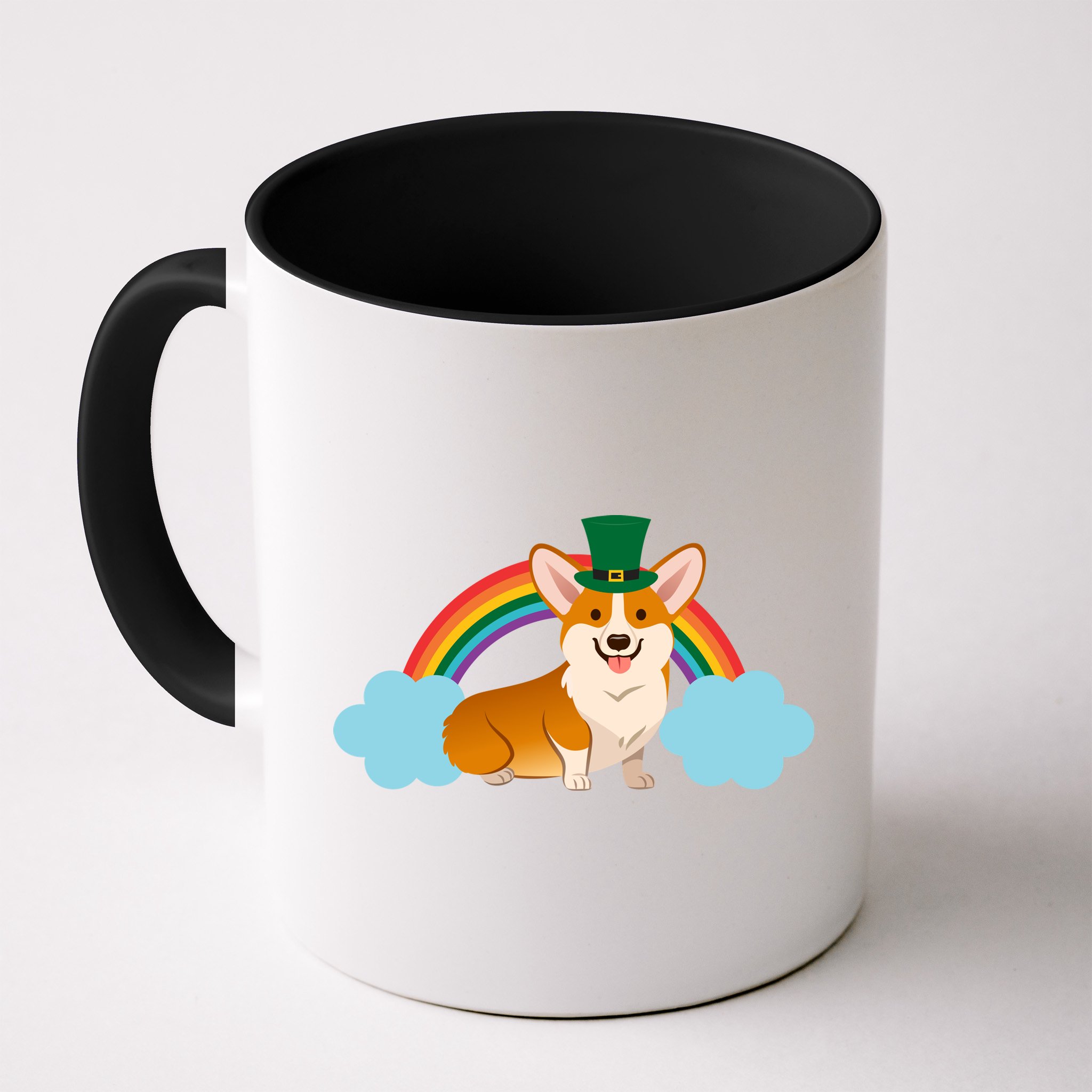 Corgi St. Patrick's Day Rainbow Mug
