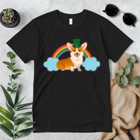 Corgi St. Patrick's Day Rainbow Premium T-Shirt