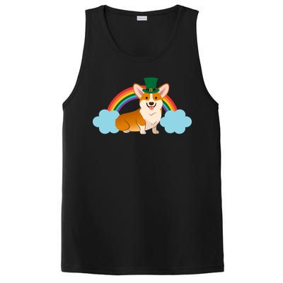 Corgi St. Patrick's Day Rainbow PosiCharge Competitor Tank