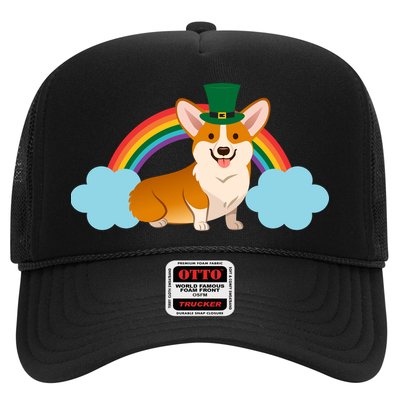 Corgi St. Patrick's Day Rainbow Trucker Hat