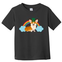 Corgi St. Patrick's Day Rainbow Toddler T-Shirt