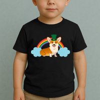 Corgi St. Patrick's Day Rainbow Toddler T-Shirt