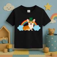Corgi St. Patrick's Day Rainbow Toddler T-Shirt