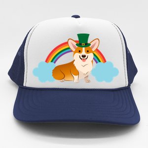 Corgi St. Patrick's Day Rainbow Trucker Hat