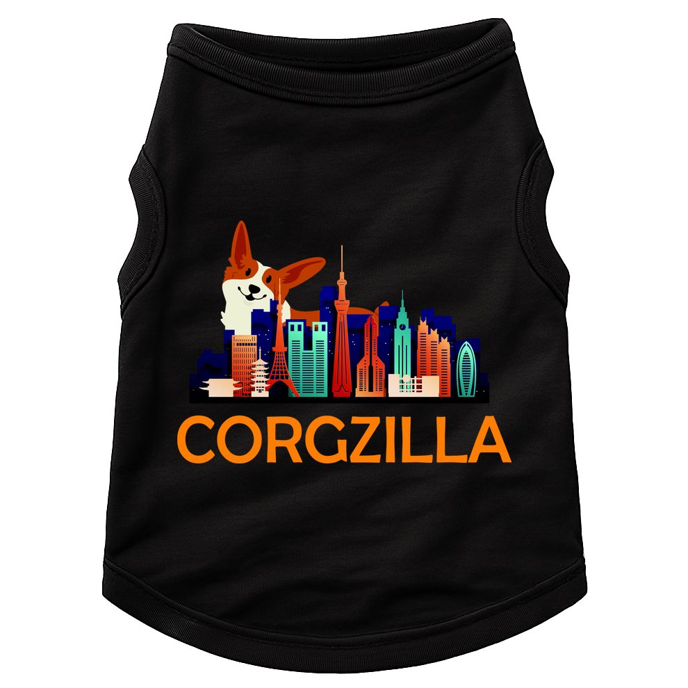 Corgzilla Funny Corgi Dog Doggie Tank