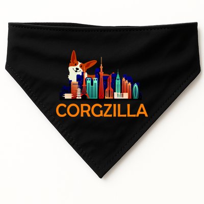 Corgzilla Funny Corgi Dog USA-Made Doggie Bandana