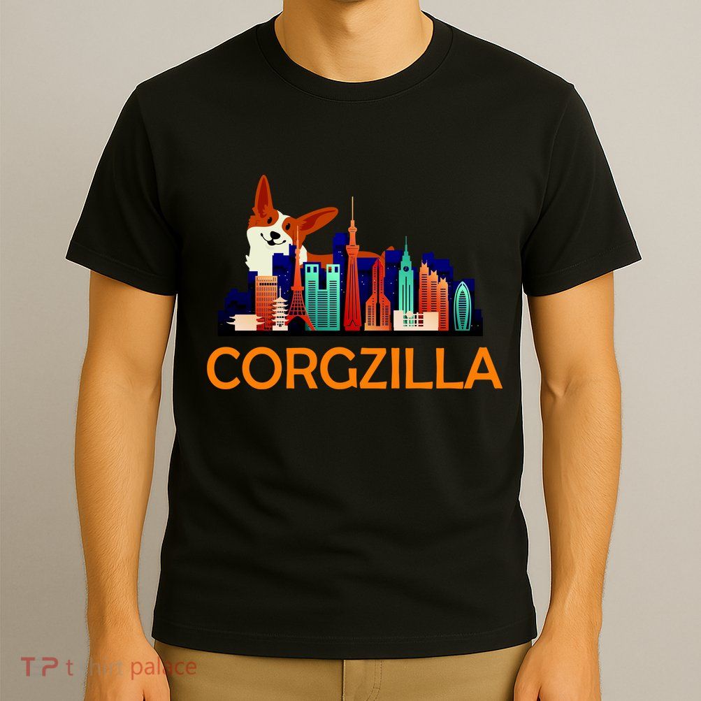 Corgzilla Funny Corgi Dog T-Shirt