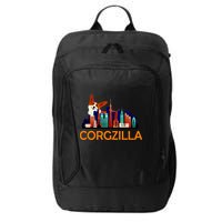 Corgzilla Funny Corgi Dog City Backpack