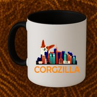 Corgzilla Funny Corgi Dog Mug