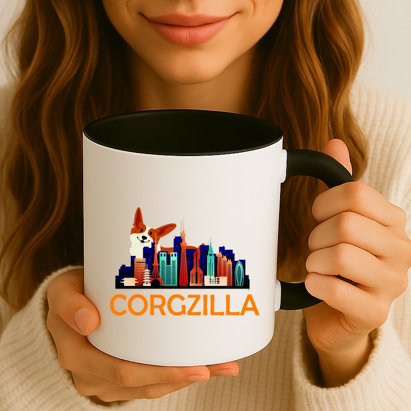Corgzilla Funny Corgi Dog Mug