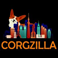Corgzilla Funny Corgi Dog Drawstring Bag