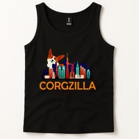 Corgzilla Funny Corgi Dog Tank Top
