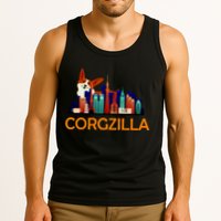 Corgzilla Funny Corgi Dog Tank Top