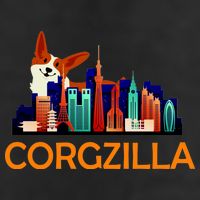 Corgzilla Funny Corgi Dog Golf Towel