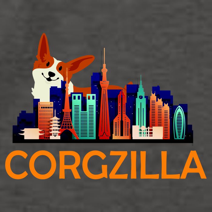Corgzilla Funny Corgi Dog Vector Backpack