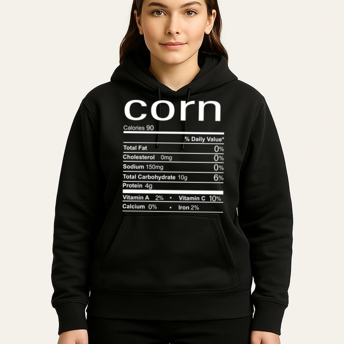 Corn Nutritional Facts Funny Thanksgiving Hoodie