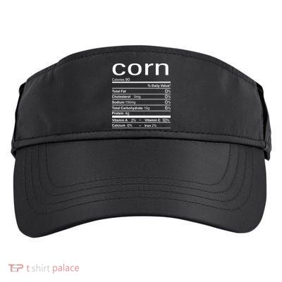 Corn Nutritional Facts Funny Thanksgiving Adult Drive Performance Visor