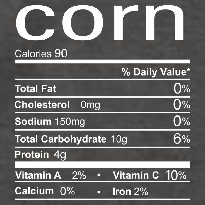 Corn Nutritional Facts Funny Thanksgiving Vector Backpack