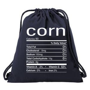 Corn Nutritional Facts Funny Thanksgiving Drawstring Bag