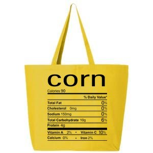 Corn Nutritional Facts Funny Thanksgiving 25L Jumbo Tote