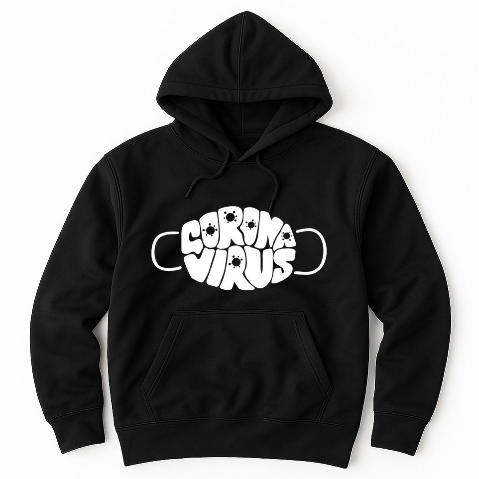 Corona Virus Face Mask Hoodie