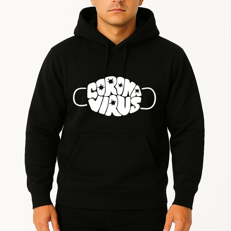 Corona Virus Face Mask Hoodie