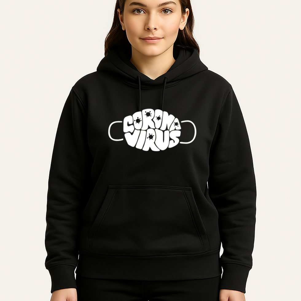 Corona Virus Face Mask Hoodie