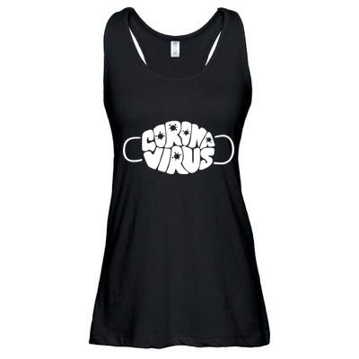 Corona Virus Face Mask Ladies Essential Flowy Tank