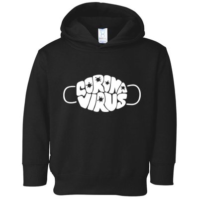 Corona Virus Face Mask Toddler Hoodie