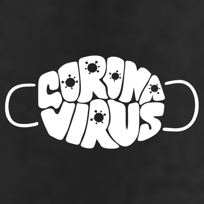 Corona Virus Face Mask Golf Towel