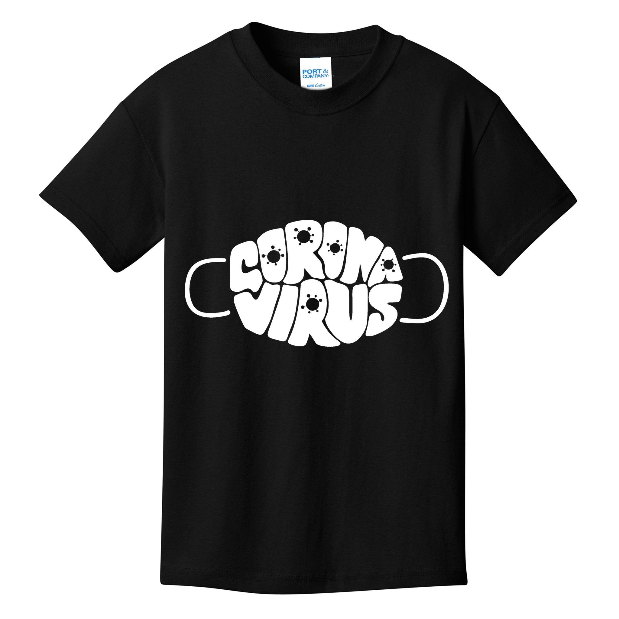 Corona Virus Face Mask Kids T-Shirt