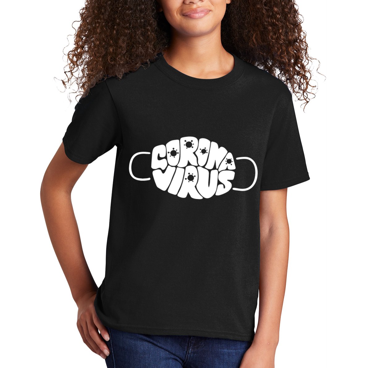 Corona Virus Face Mask Kids T-Shirt