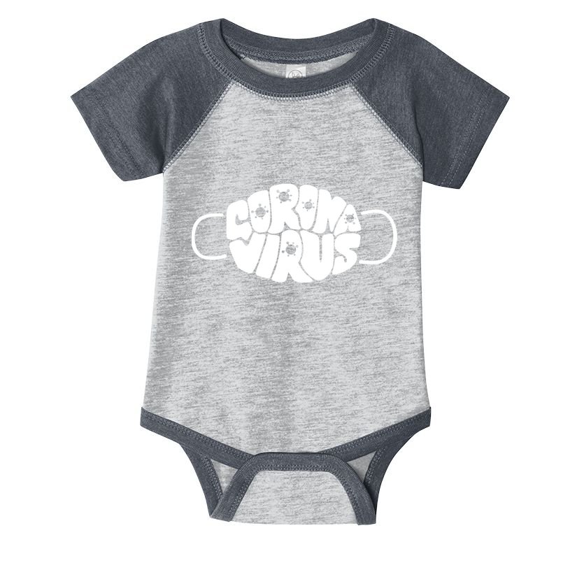 Corona Virus Face Mask Infant Baby Jersey Bodysuit