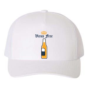 Corona Virus Free Yupoong Adult 5-Panel Trucker Hat