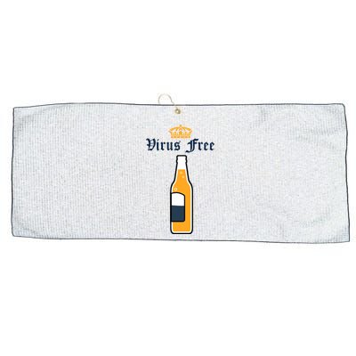 Corona Virus Free Large Microfiber Waffle Golf Towel