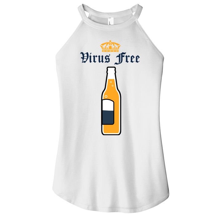 Corona Virus Free Women's Perfect Tri Rocker Tank
