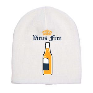 Corona Virus Free Short Acrylic Beanie