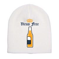 Corona Virus Free Short Acrylic Beanie