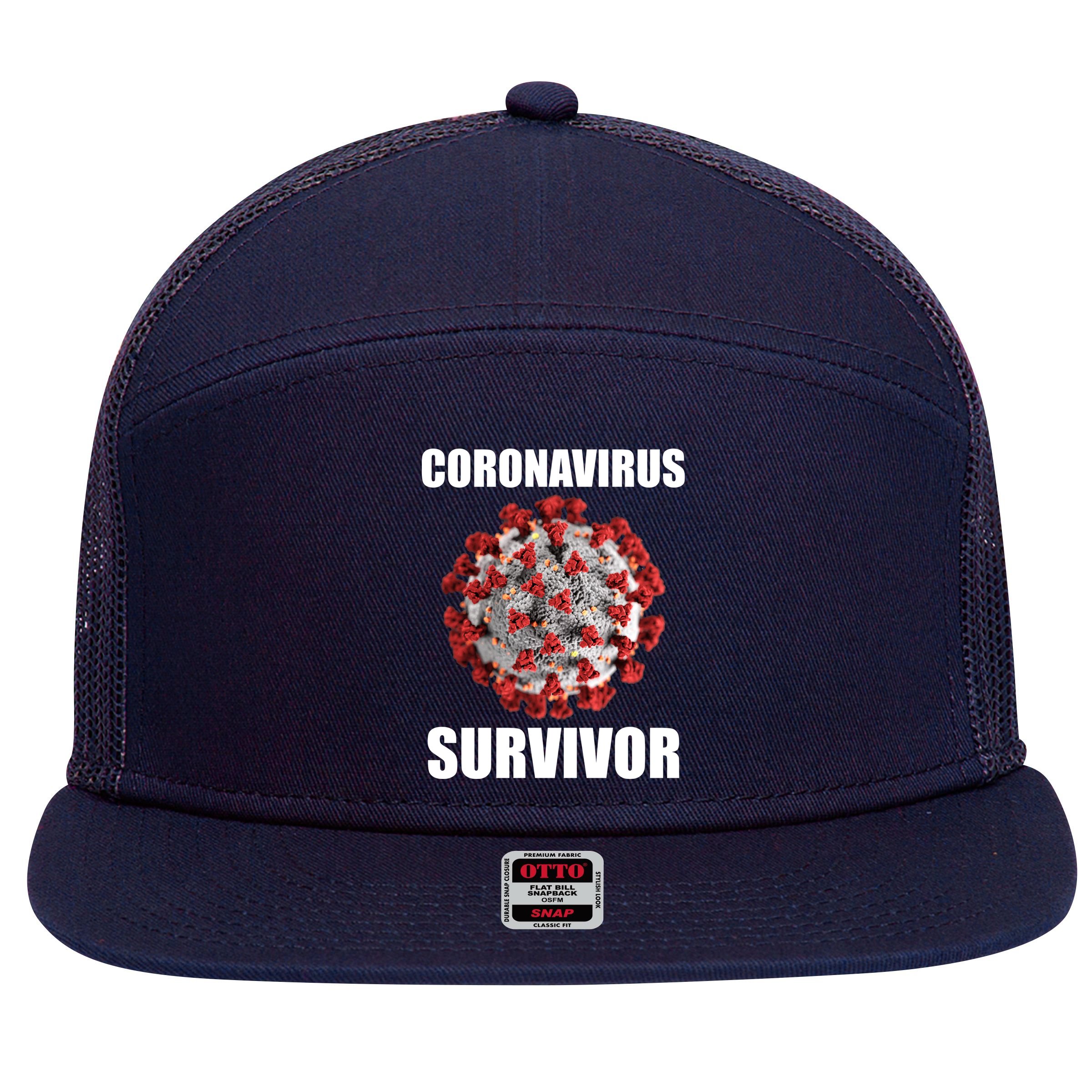Coronapocalpse Survivor 7 Panel Mesh Trucker Snapback Hat