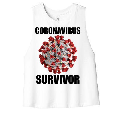 Coronapocalpse Survivor Women's Racerback Cropped Tank