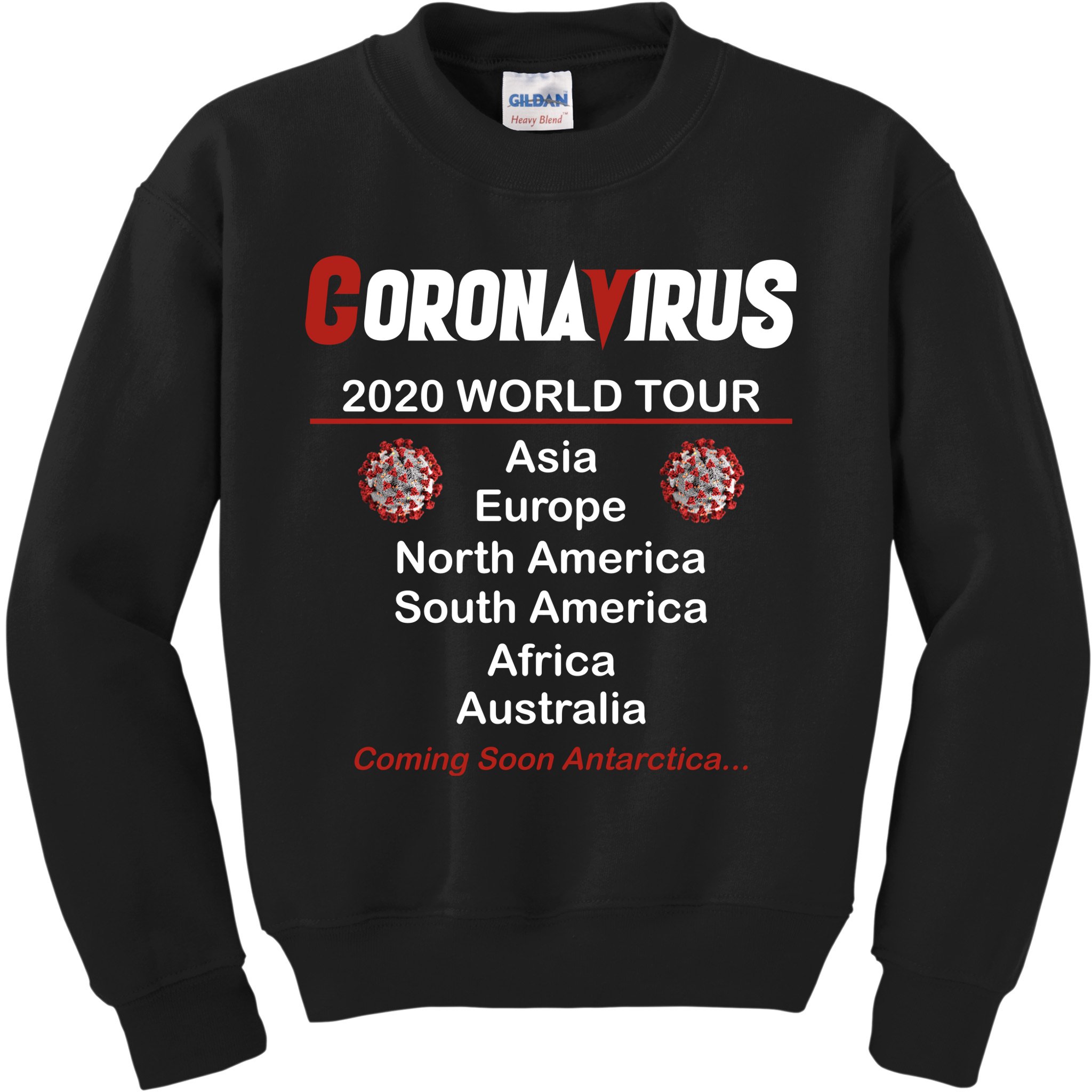 Coronavirus 2020 World Tour Kids Sweatshirt