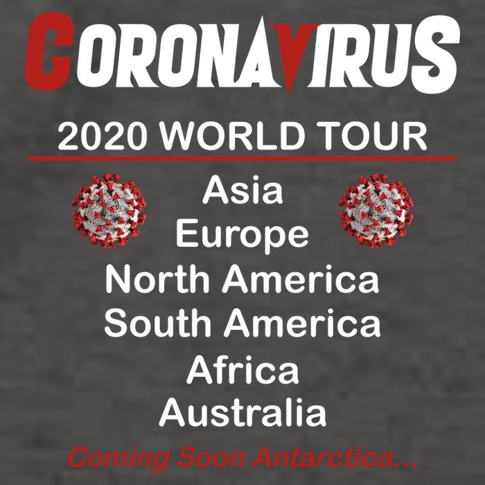 Coronavirus 2020 World Tour Vector Backpack