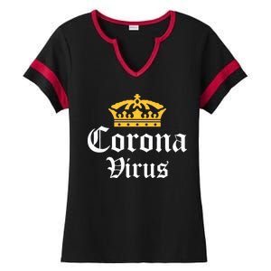 CoronaVirus Crown Logo Ladies Halftime Notch Neck Tee